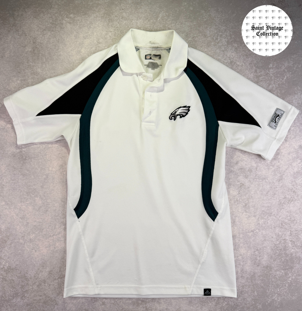 Philadelphia Eagles Football White Polo Shirt